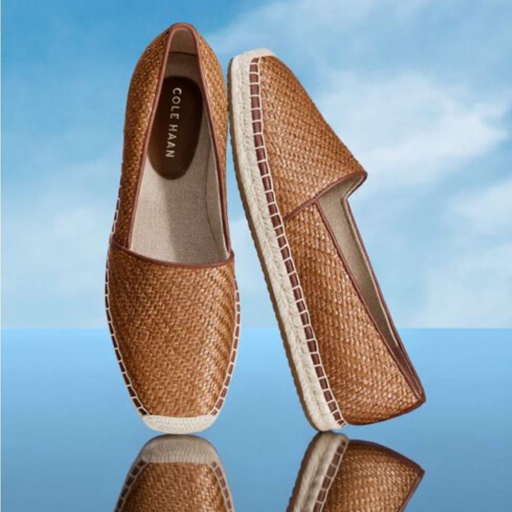 Brown Leather Espadrilles by Cole Haan